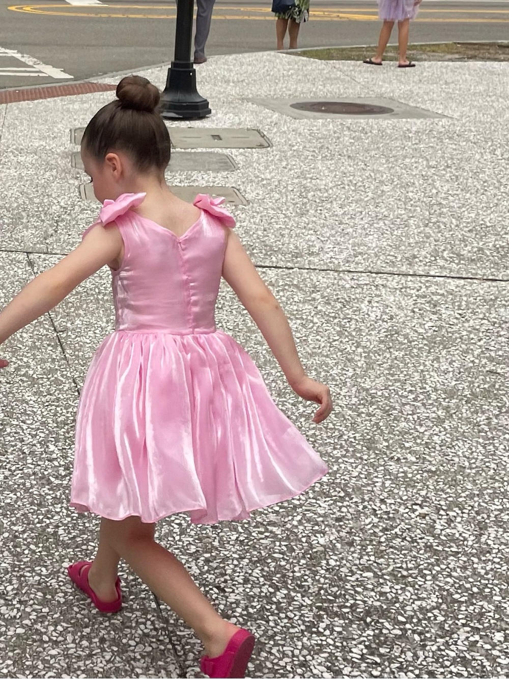 Lola + The Boys PASTEL PINK BOW DRESS